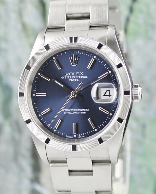 (image for) A ROLEX MEN SIZE STAINLESS STEEL OYSTER PERPETUAL DATEJUST / 15210